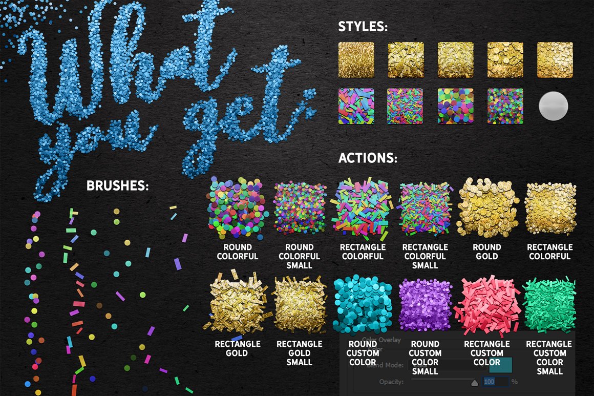 Confetti Creative Toolkit For Photoshop