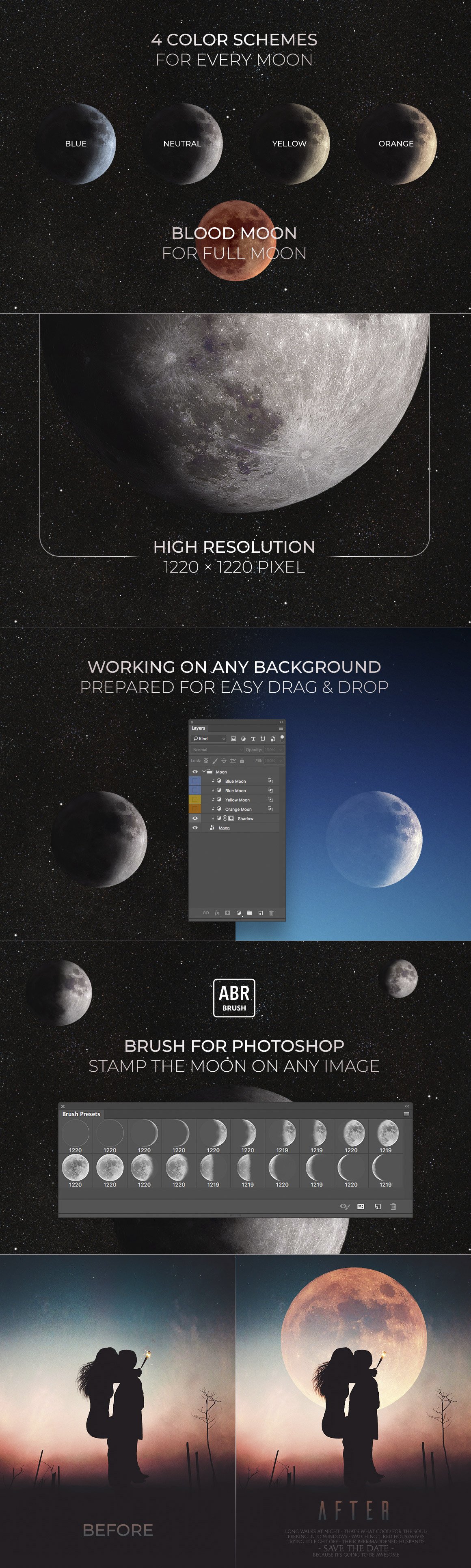 High-Res Moon Cycle for Image Editing