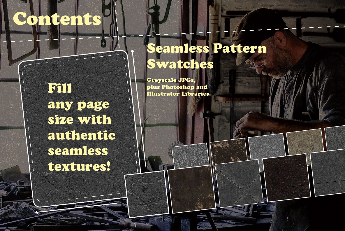 Quick Leather Textures and Seamless Patterns