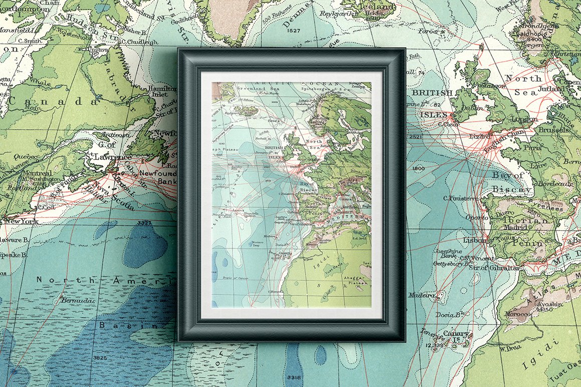 90 Super High-Resolution Vintage Maps Of The World