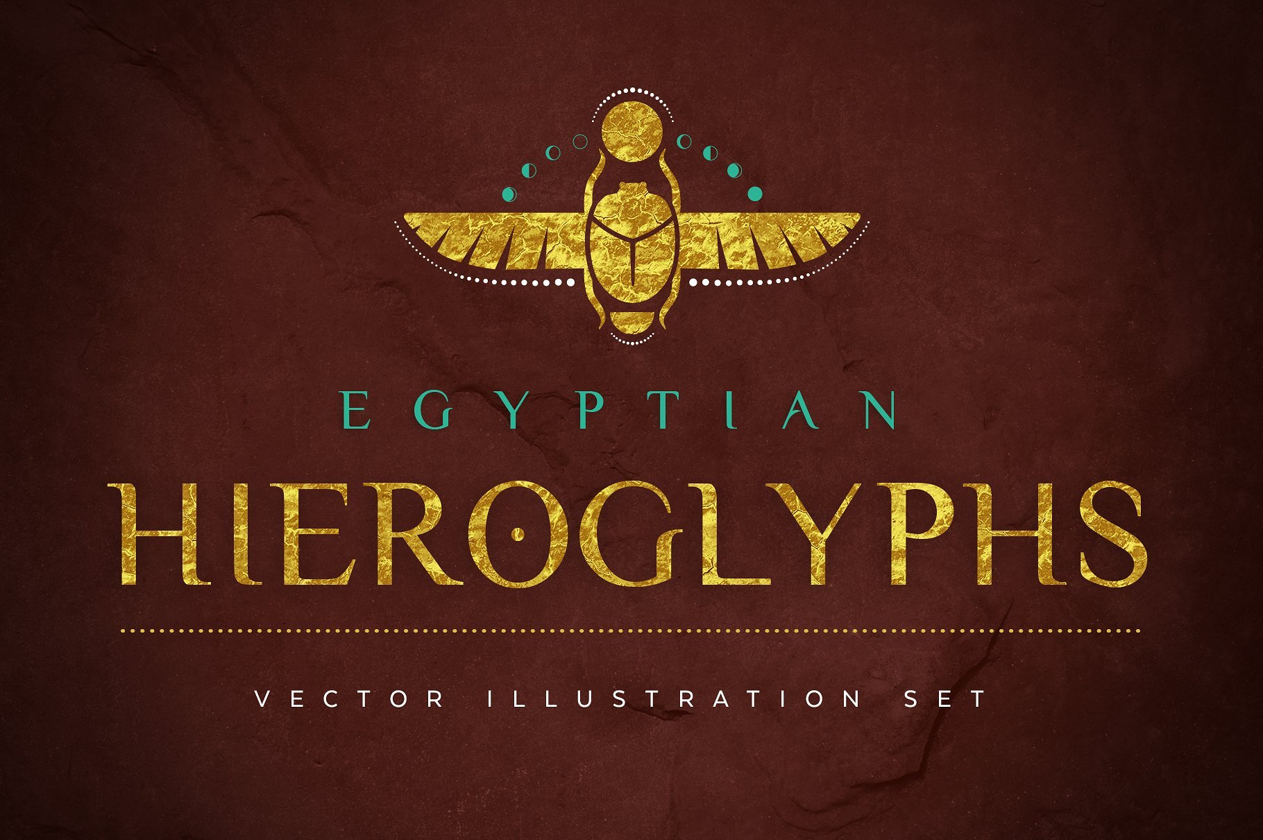 Egyptian Hieroglyphs Vector Set