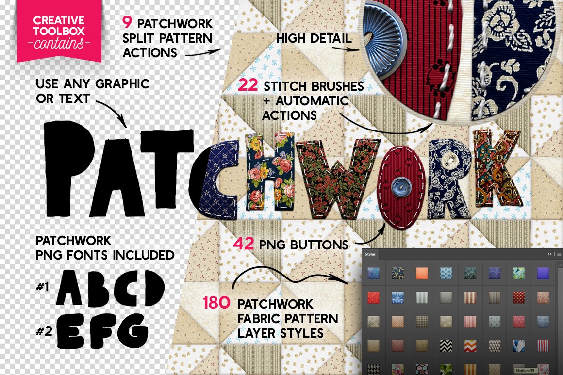 Patchwork Effect Photoshop Toolkit