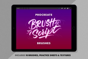 Procreate Brushes & Worksheets