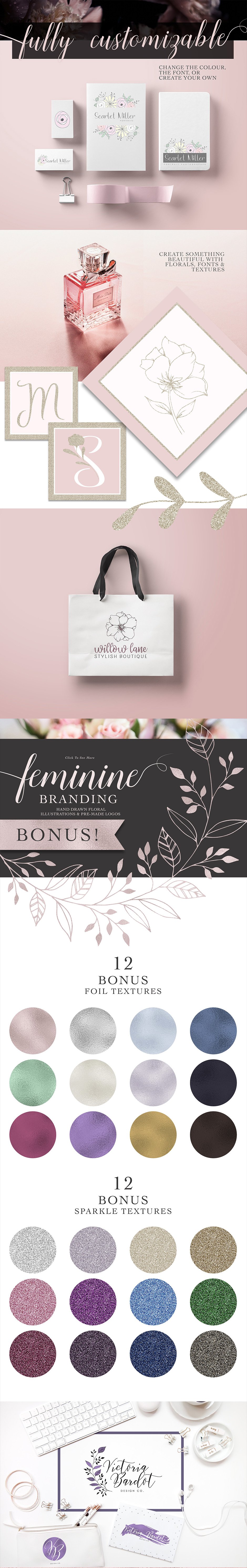 Feminine Logo & Branding Pack