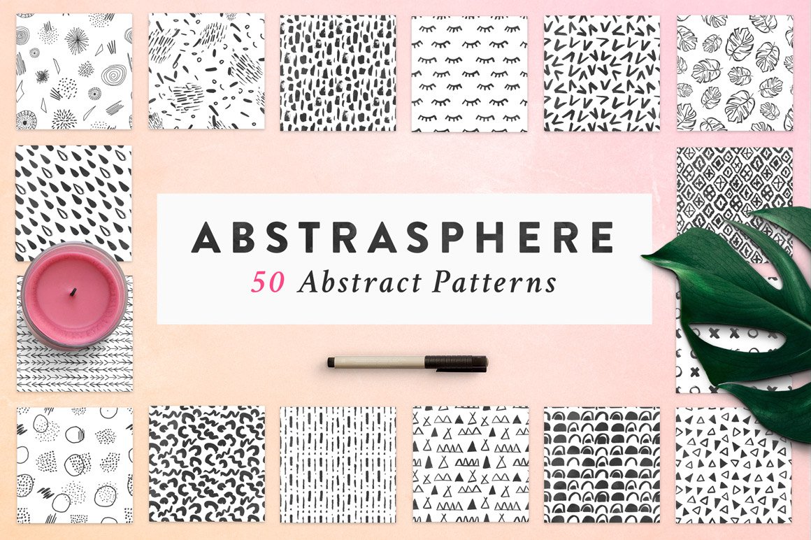 50 Abstract Patterns Collection