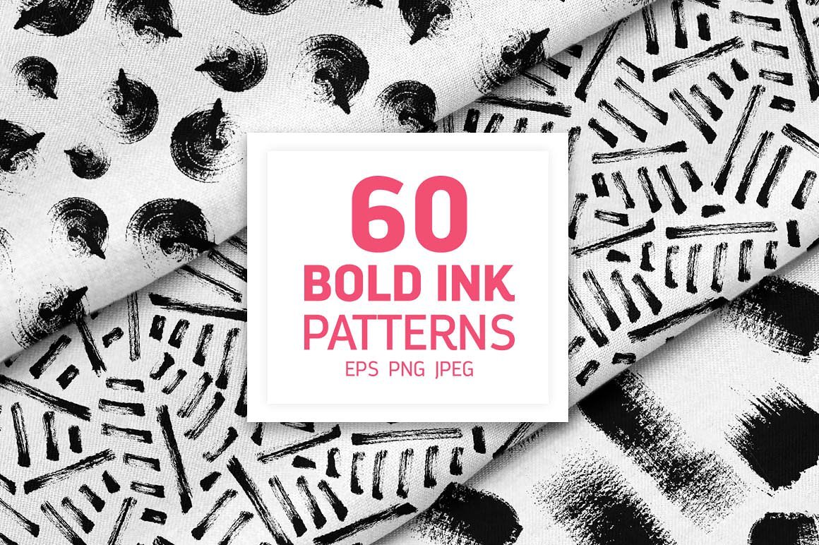 60 Hand Drawn Bold Ink Patterns