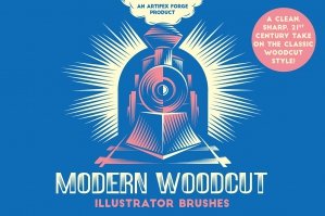 Modern Woodcut Brushes
