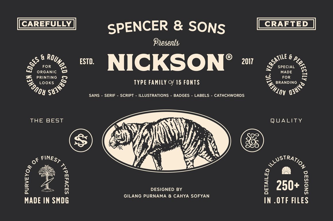 S&S Nickson Font Family