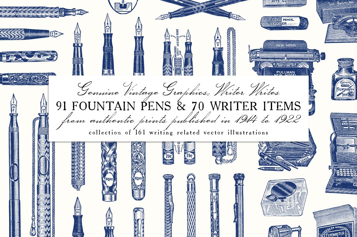 Writer Writes: 91 Fountain Pens & 70 Writer Items