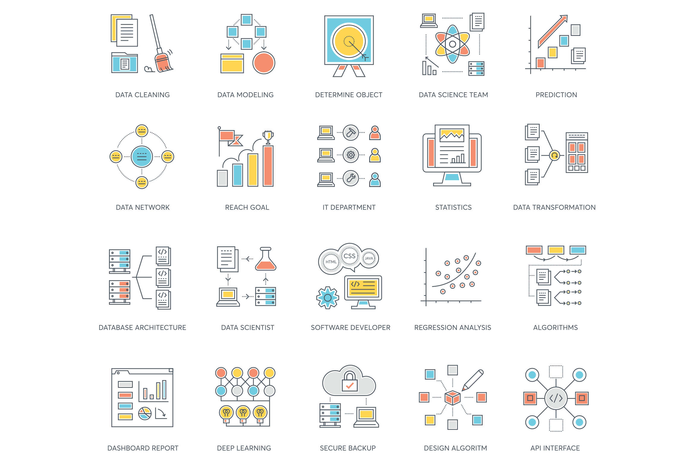 73 Data Analytics Icons