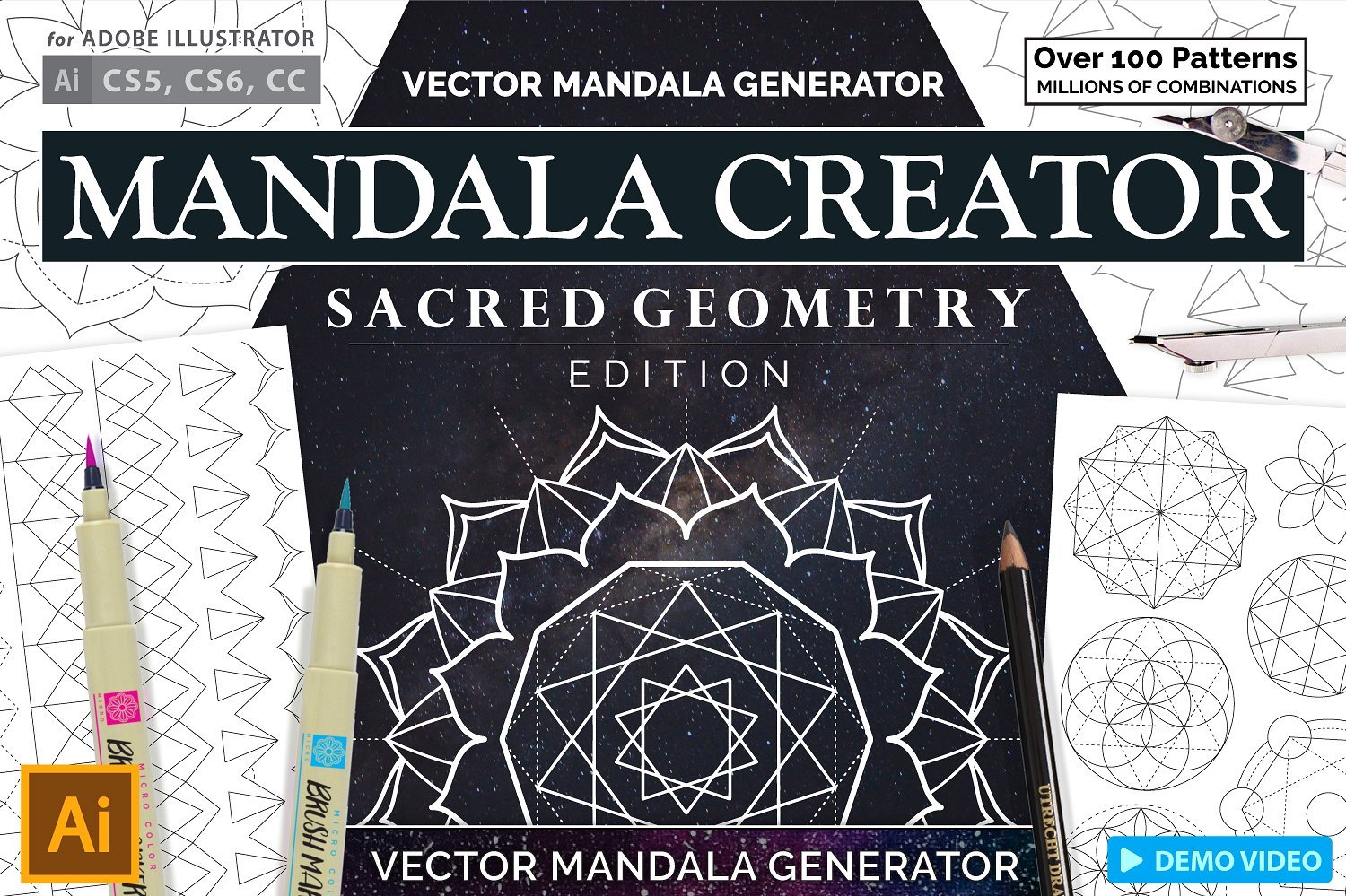 Sacred Geometry Mandala Creator for Illustrator