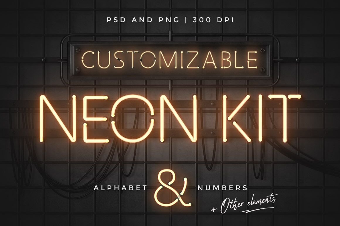 Neon Alphabet Kit