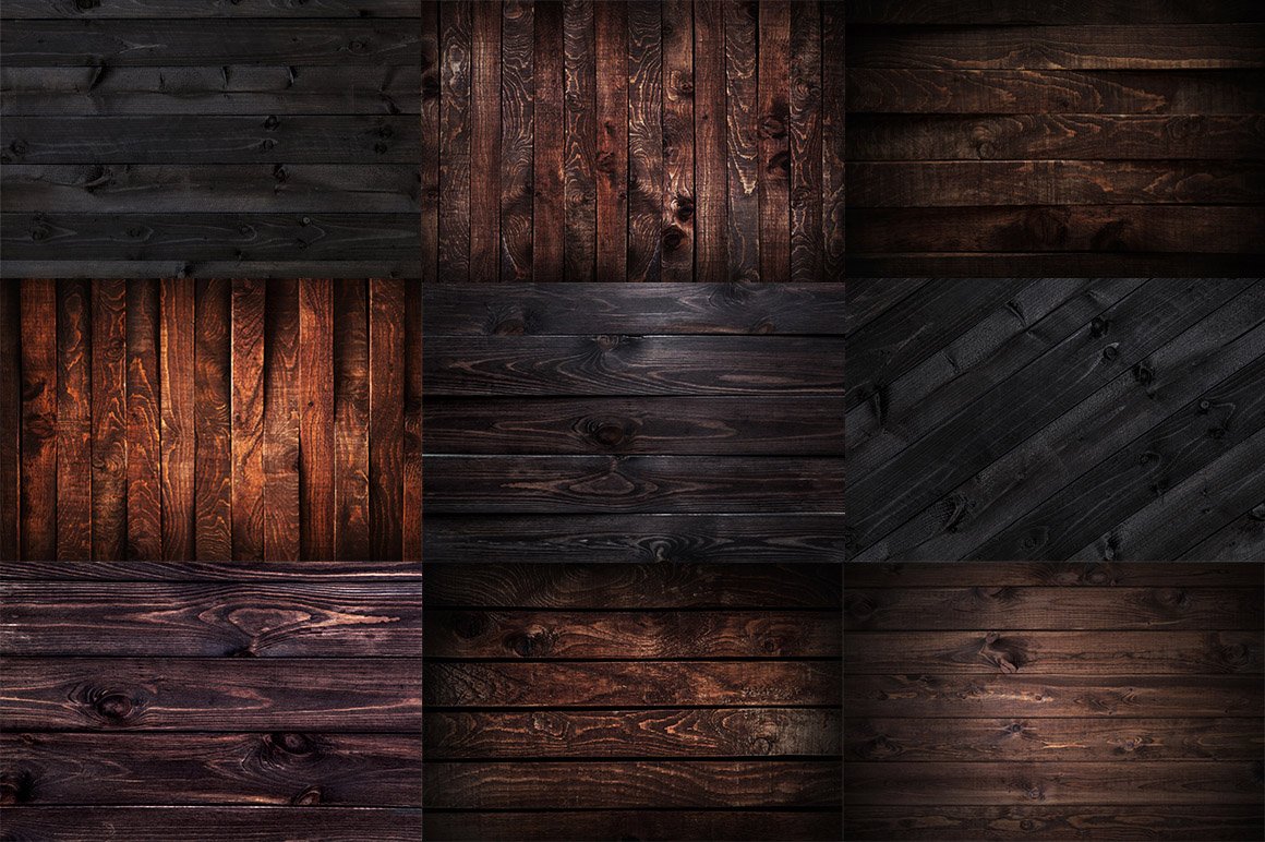 100 Different Wooden Textures