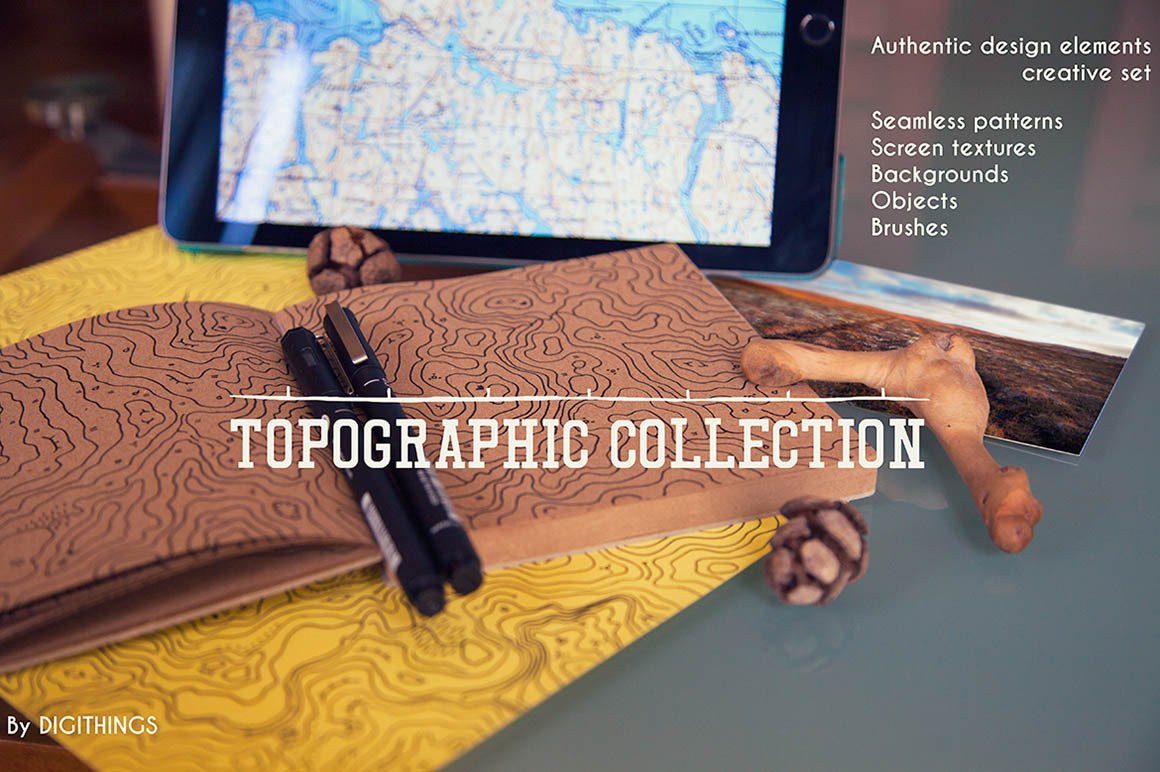 Authentic Topographic Design Collection