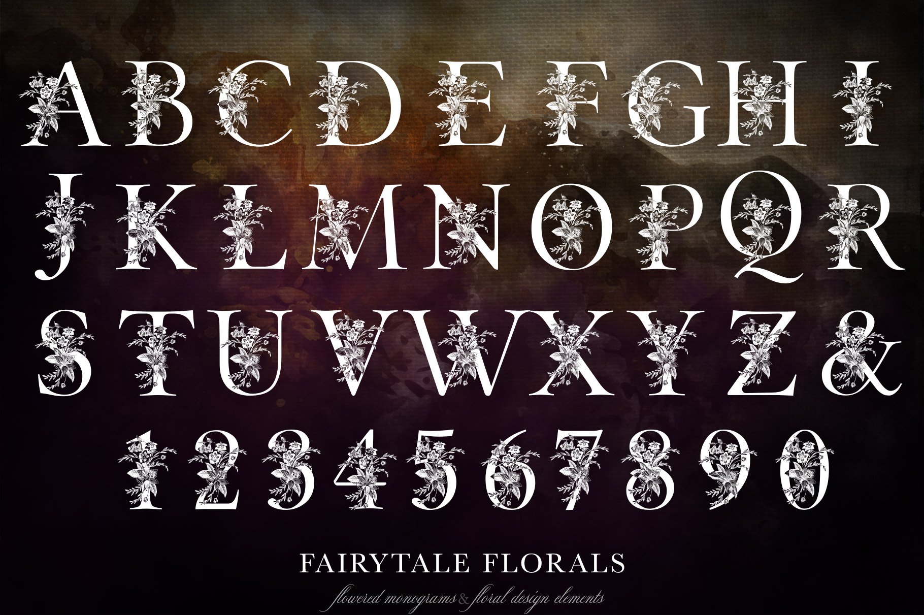 Fairytale Florals Monogram Set