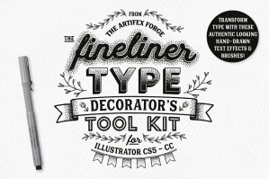Fineliner Type Decorators Tool Kit