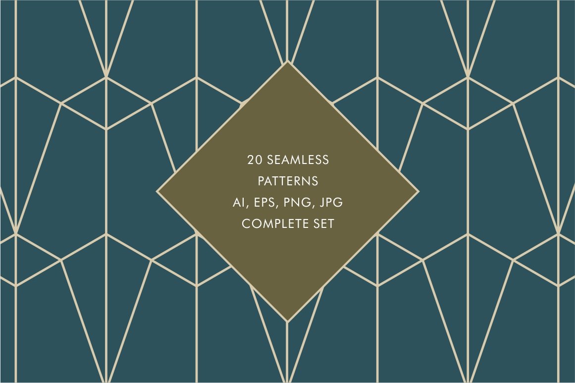 Geometric Art Deco Patterns 