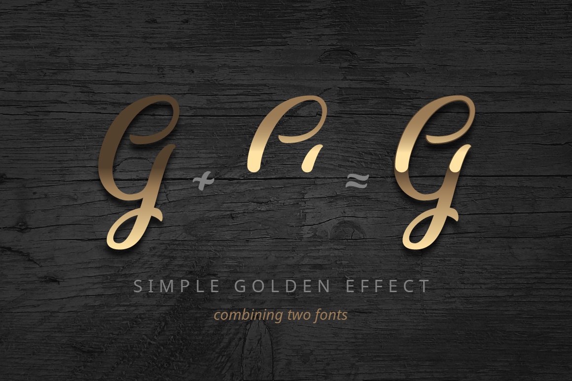 Golden Brush Calligraphic Script Font