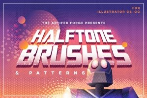 Halftone Brushes & Bonus Patterns