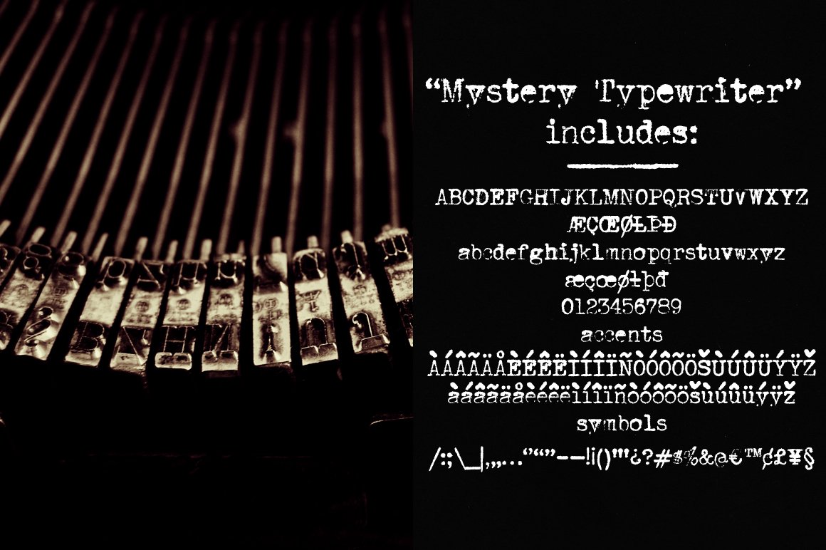 Mystery Typewriter Font