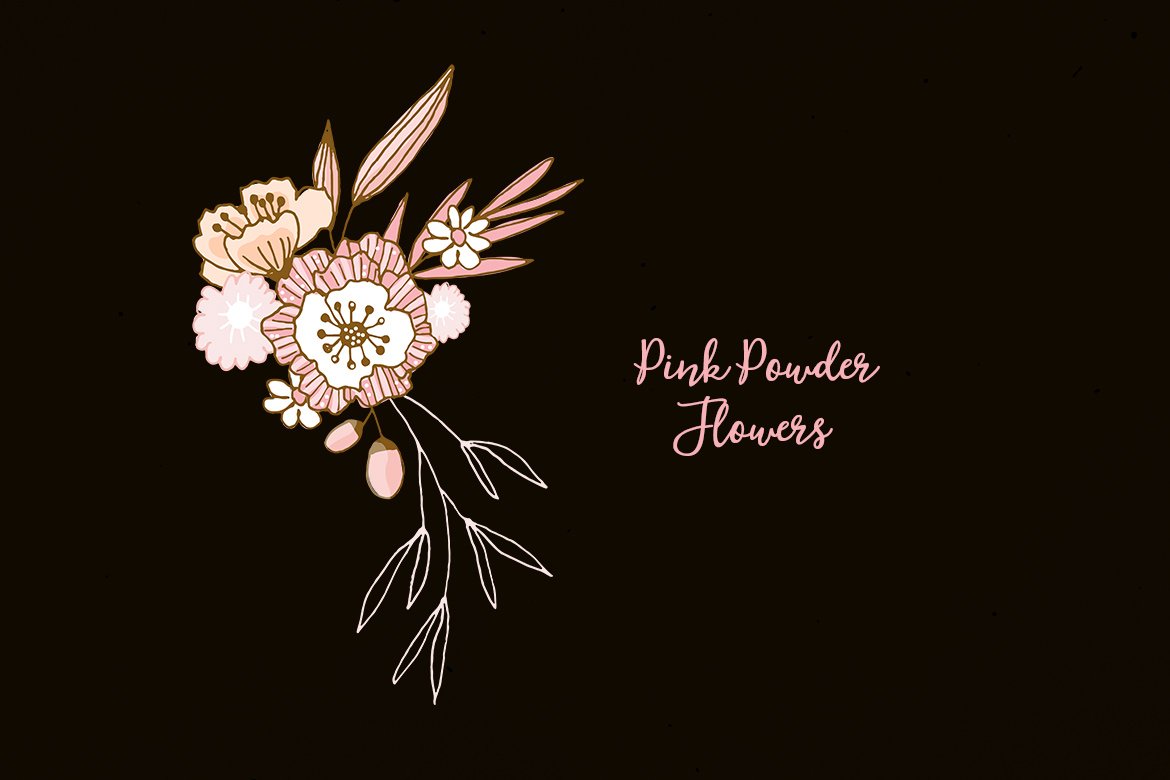 Pink Powder Flowers