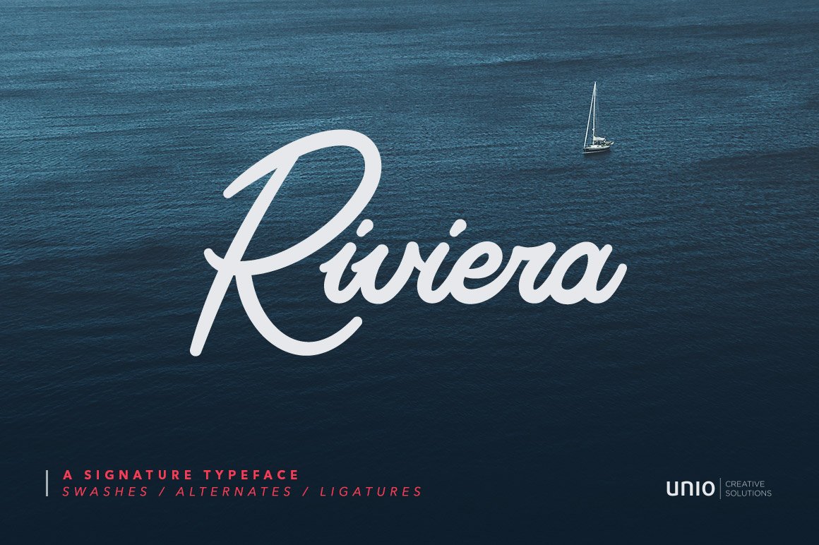 Riviera - Signature Font