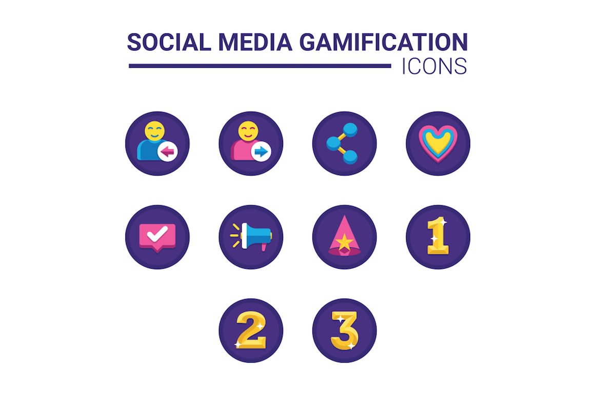 60 Gamification Icons
