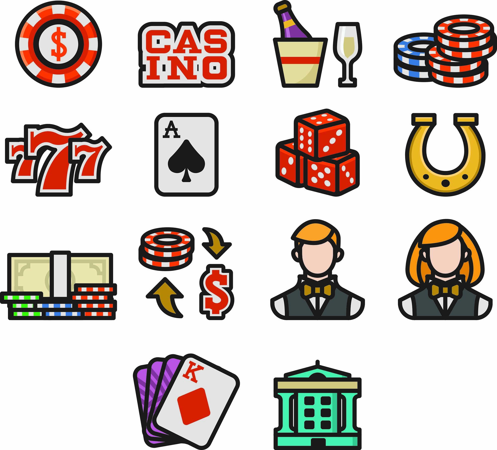 76 Casino Icons