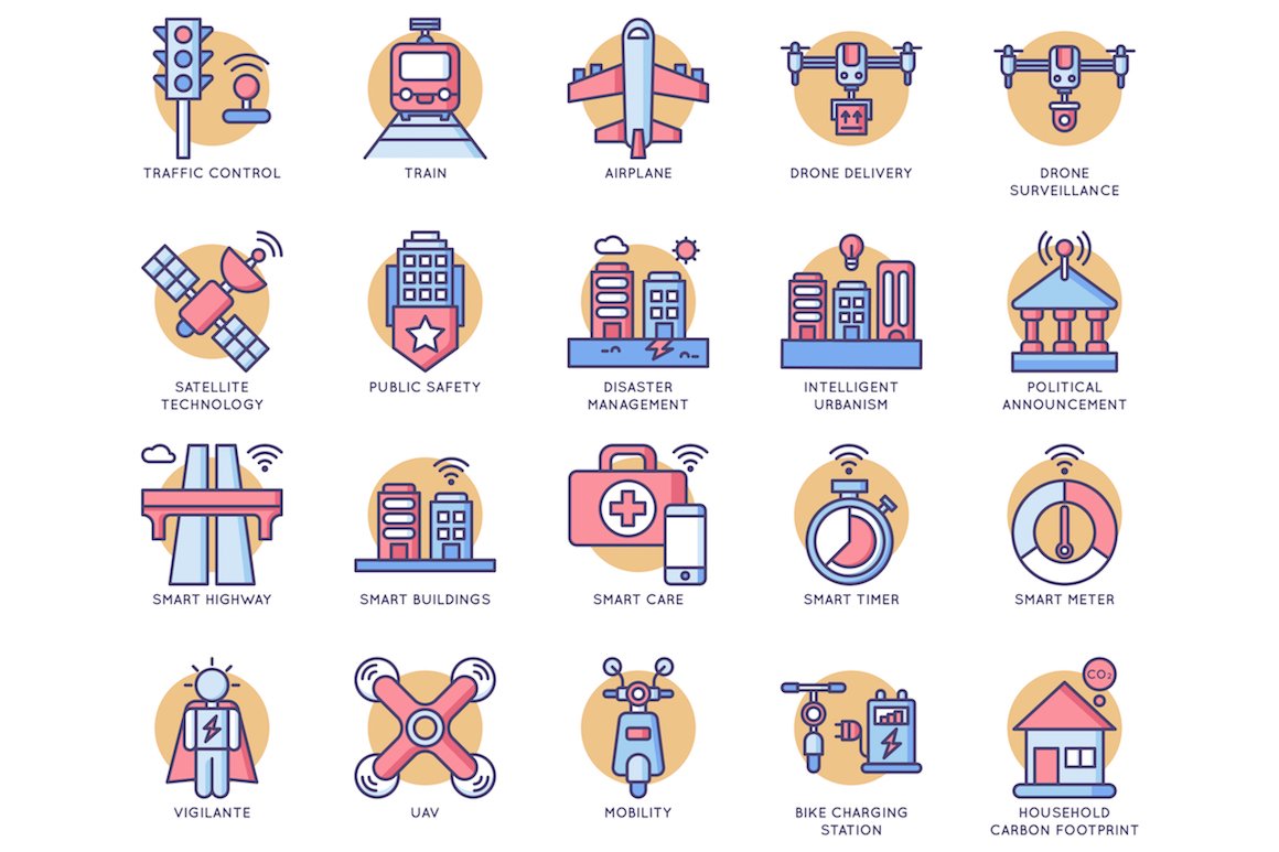 88 Smart Technology Rounded Icons