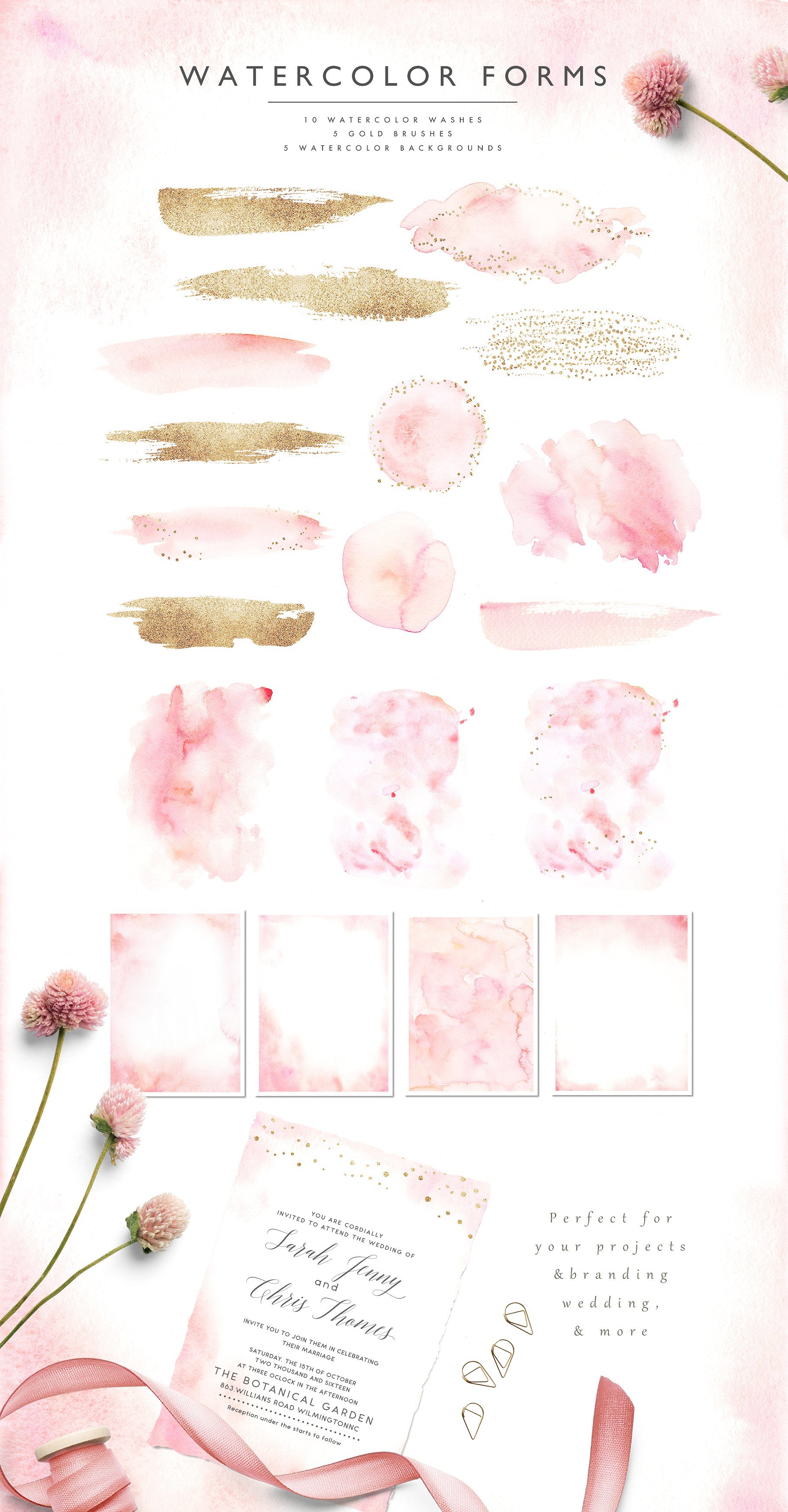 Ethereal Blush - Florals Graphic Set