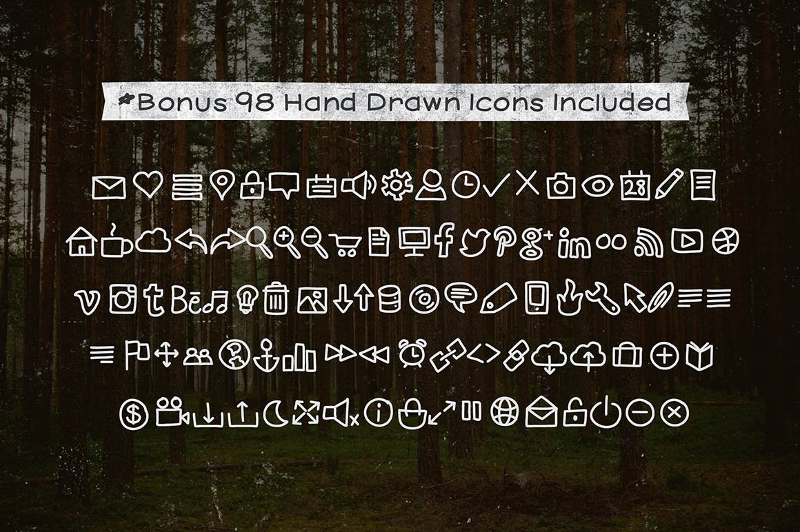 Handie Fonts – Over 1800 Glyphs