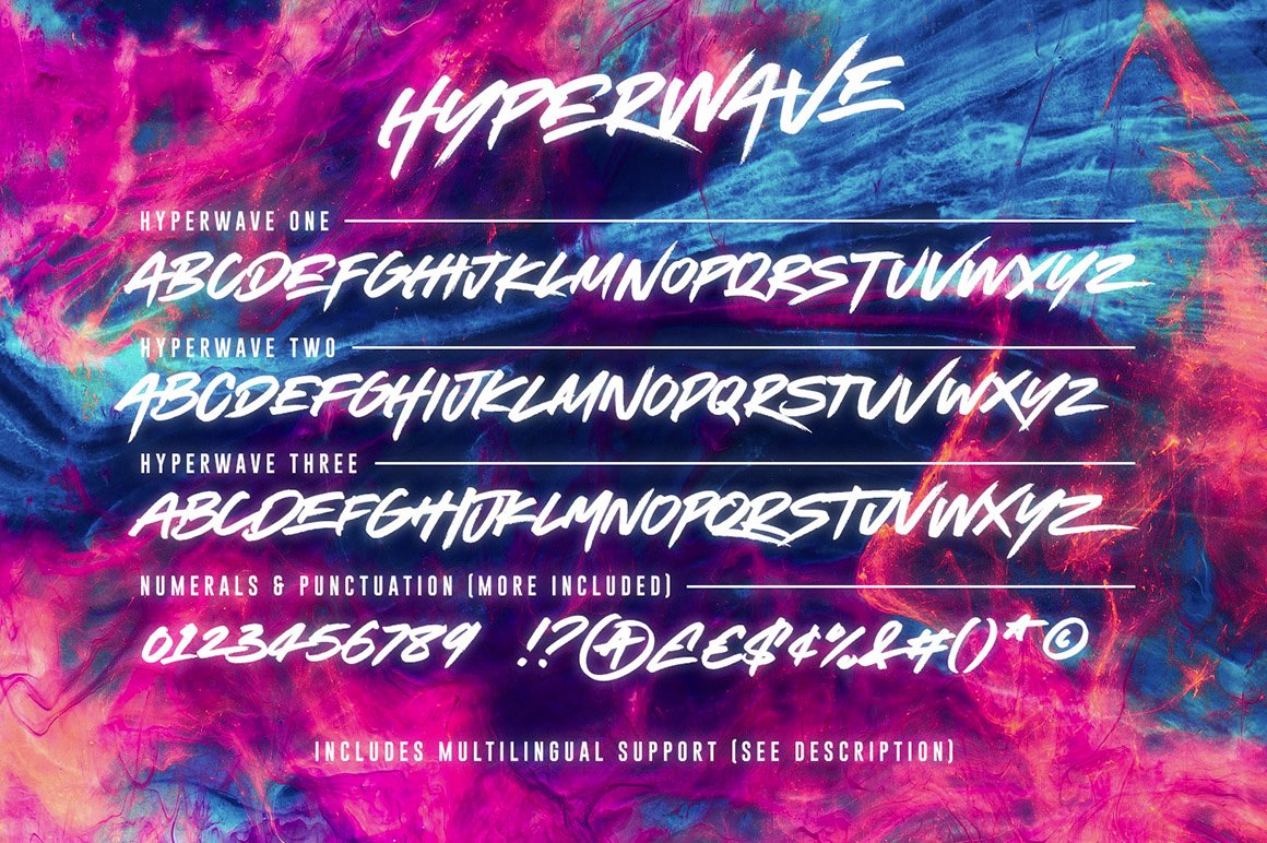 Hyperwave Marker Font