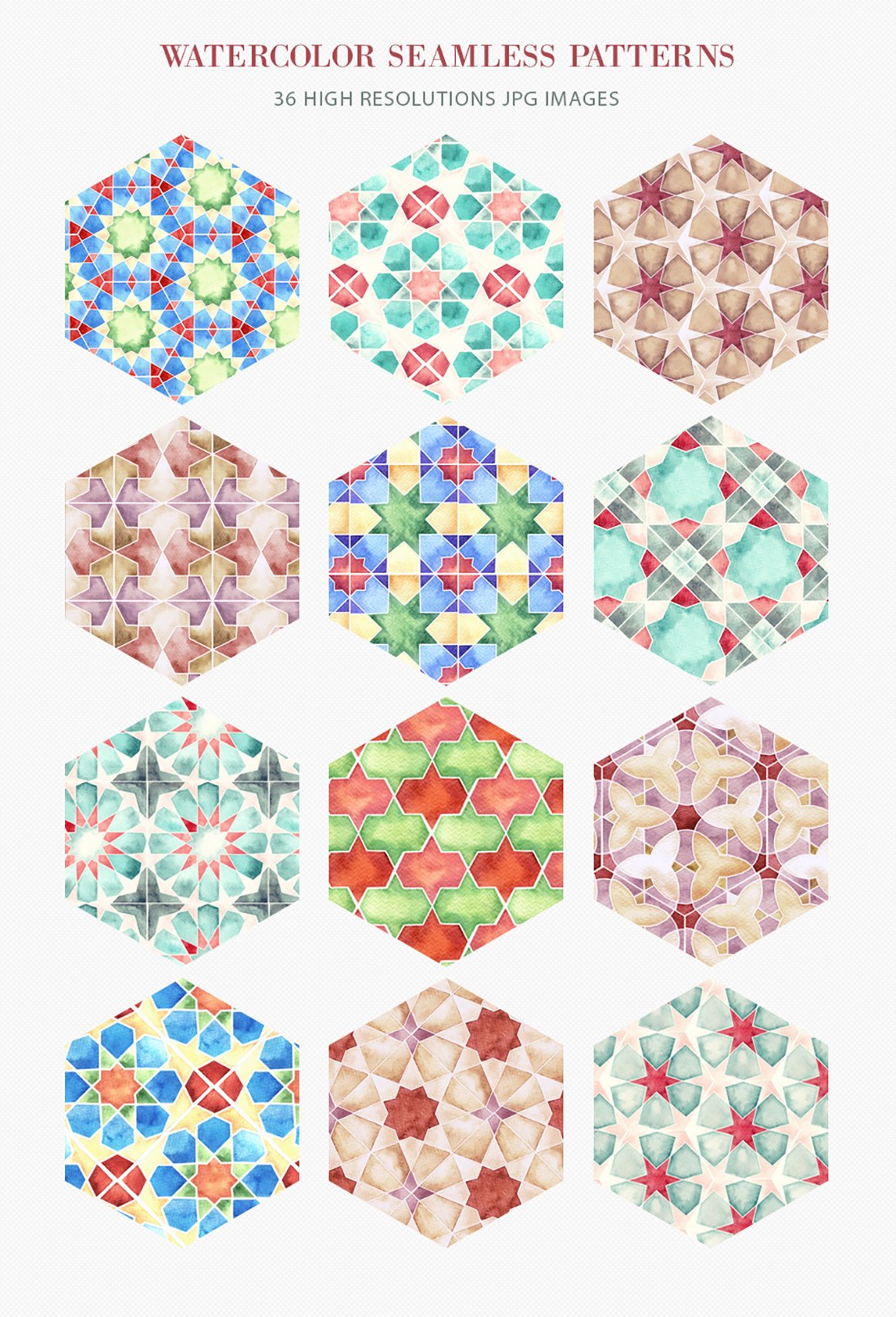 Islamic Geometric Seamless Patterns