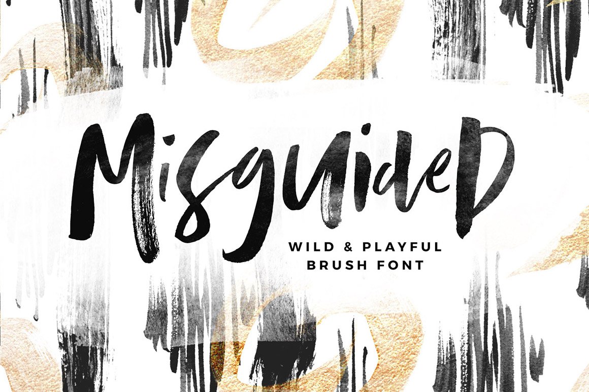 Misguided Brush Font
