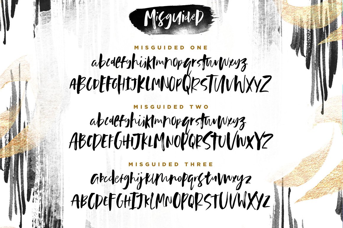 Misguided Brush Font