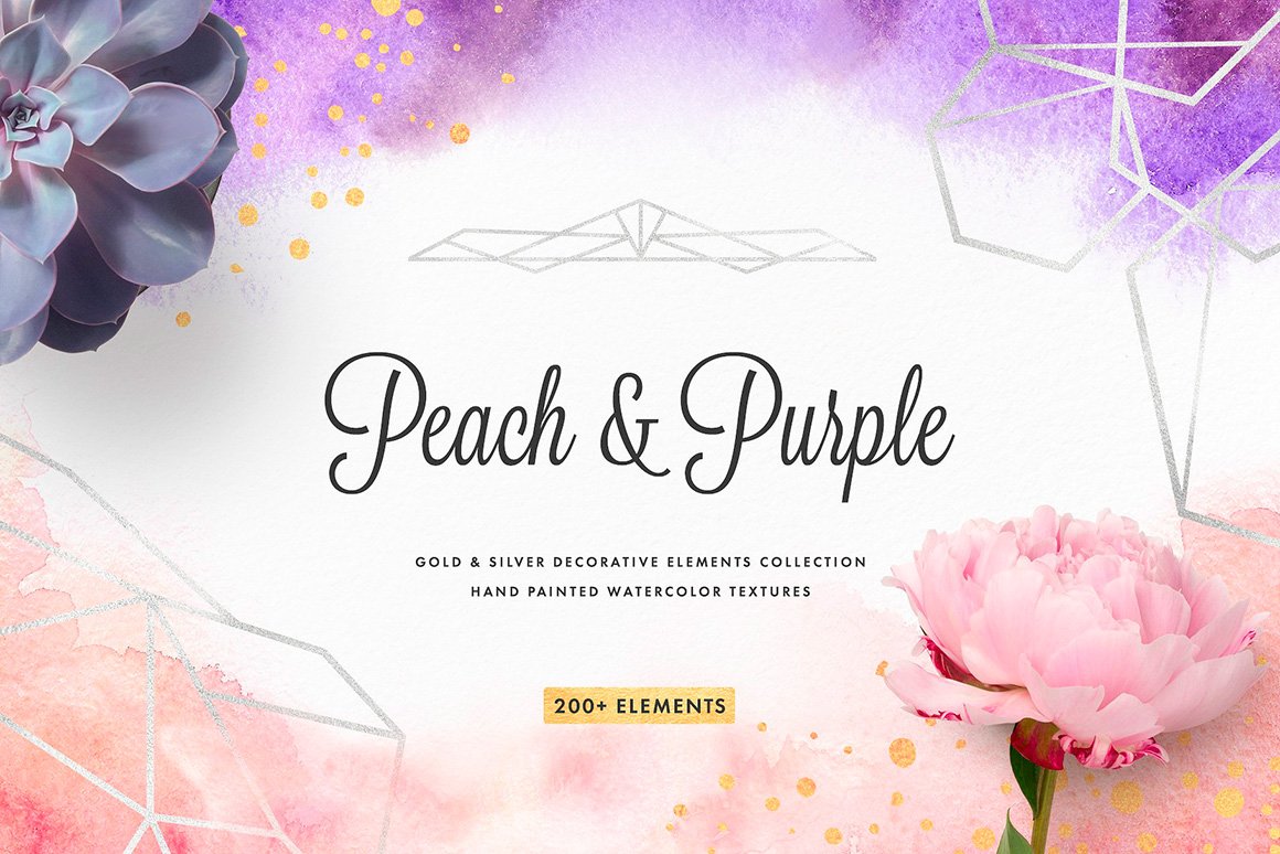 Peach & Purple Decor Collection