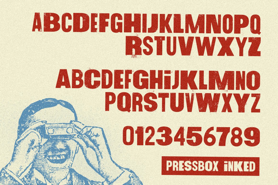 PressBox Letterpress Font Combo