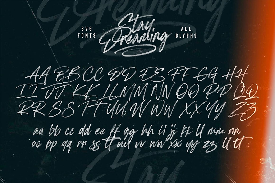 Stay Dreaming SVG Font