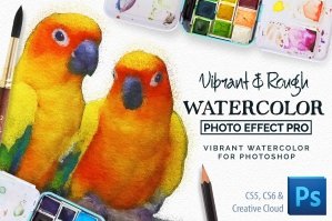 Vibrant Watercolor Photo Effect Kit