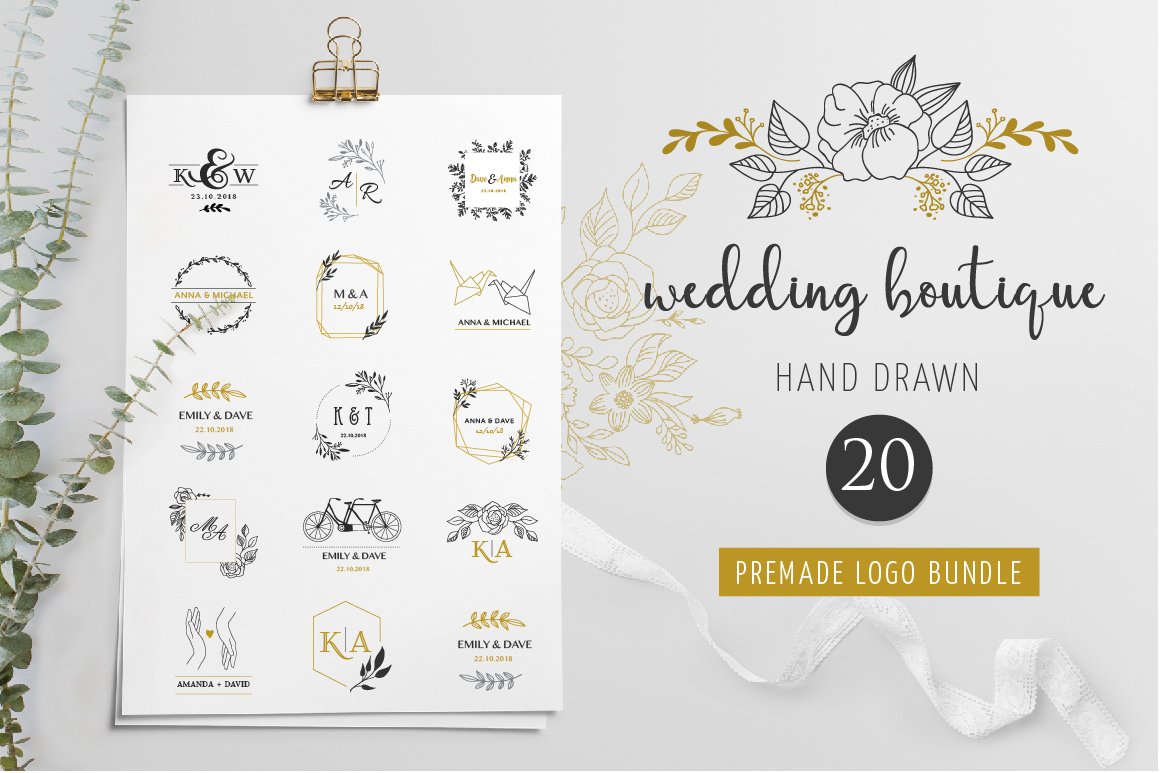 Wedding Boutique - Premade Logos