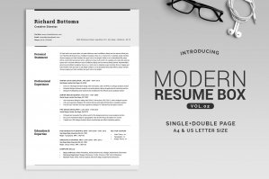 All in One Modern Resume Box V.2