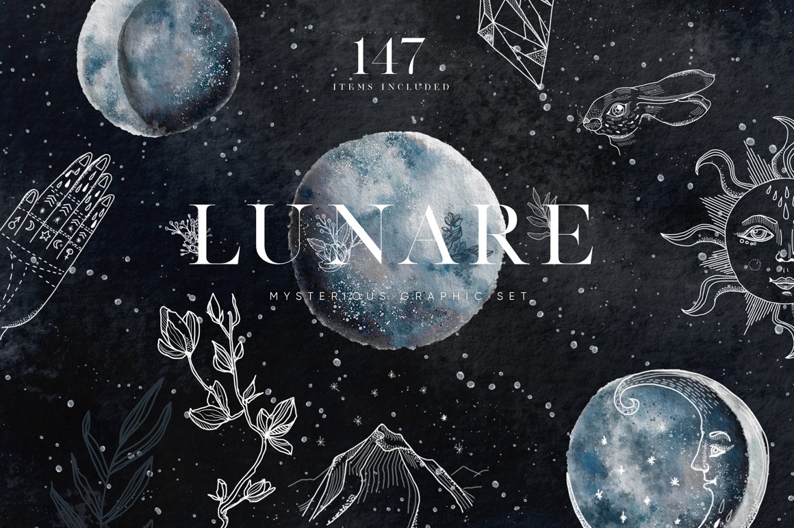 Lunare Mysterious Graphic Set
