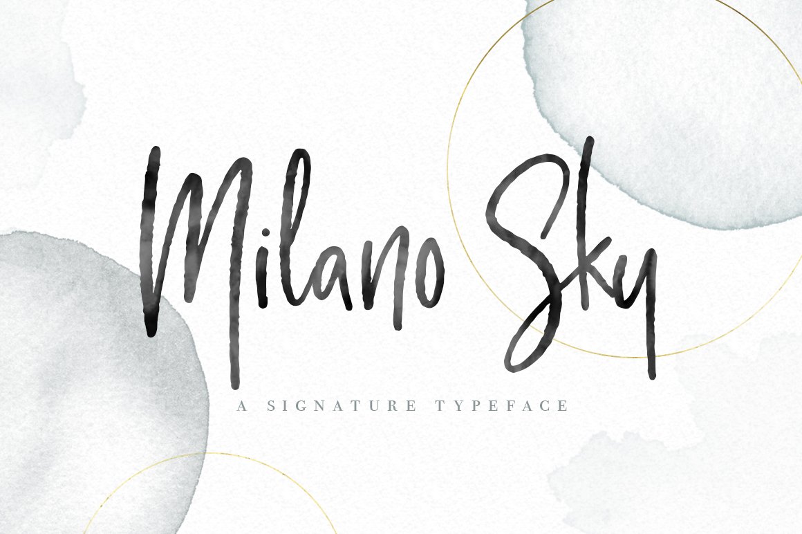 Milano Sky - A Handwritten Script Font