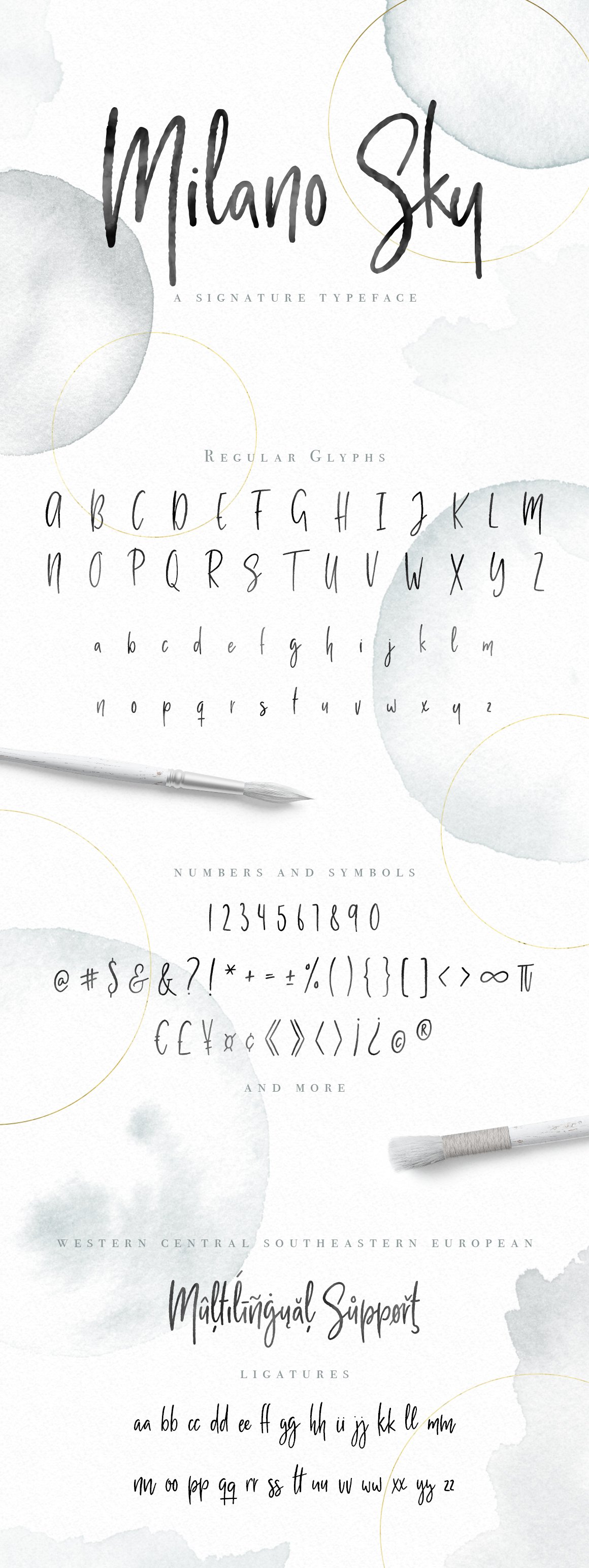 Milano Sky - A Handwritten Script Font