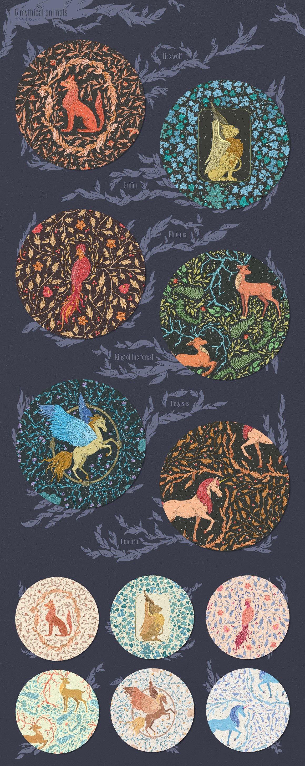 Mythical Animals Patterns