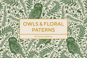 Owls and Floral Patterns