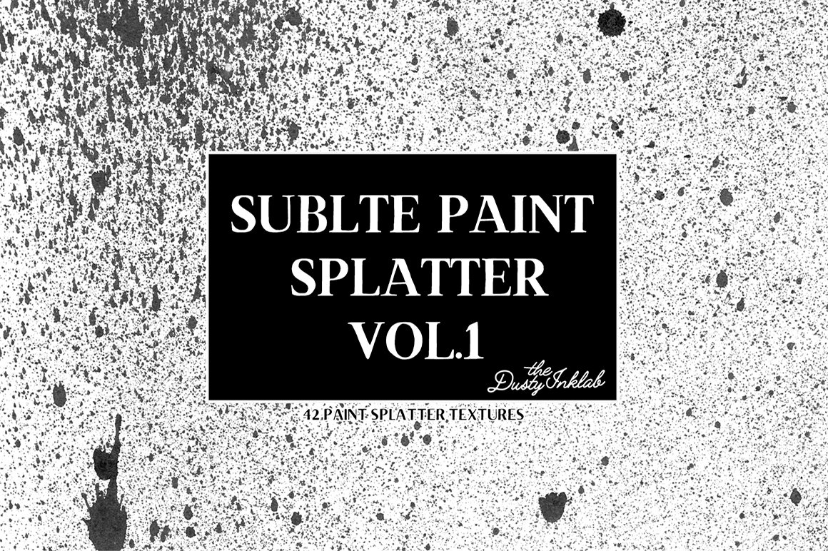 Subtle Paint Splatter Vol. 1