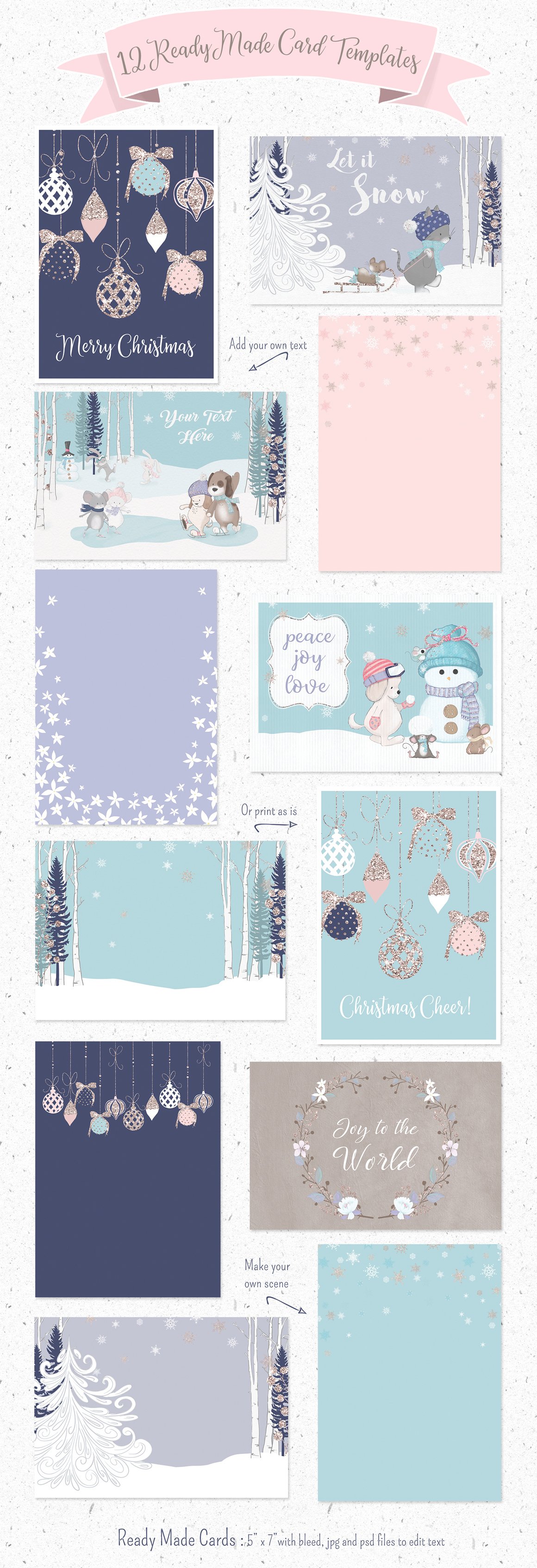 Winter Whimsy Clip Art Kit