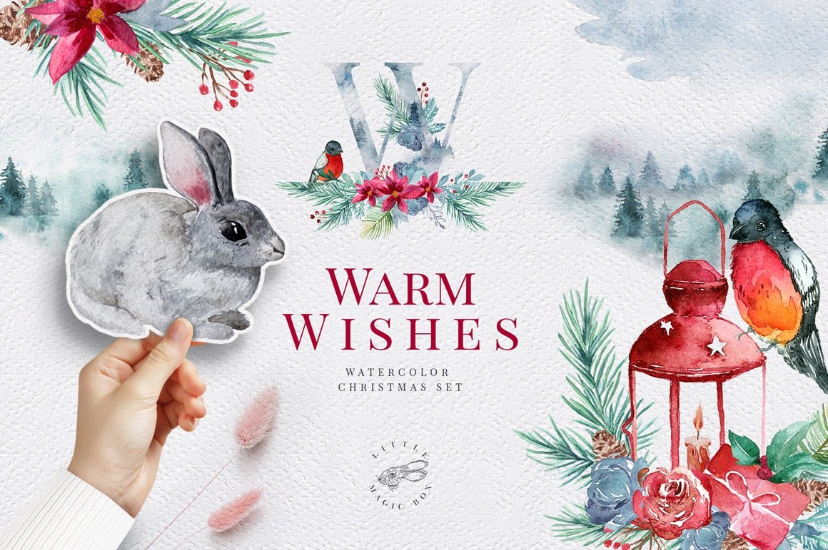 Warm Wishes - Christmas Watercolors