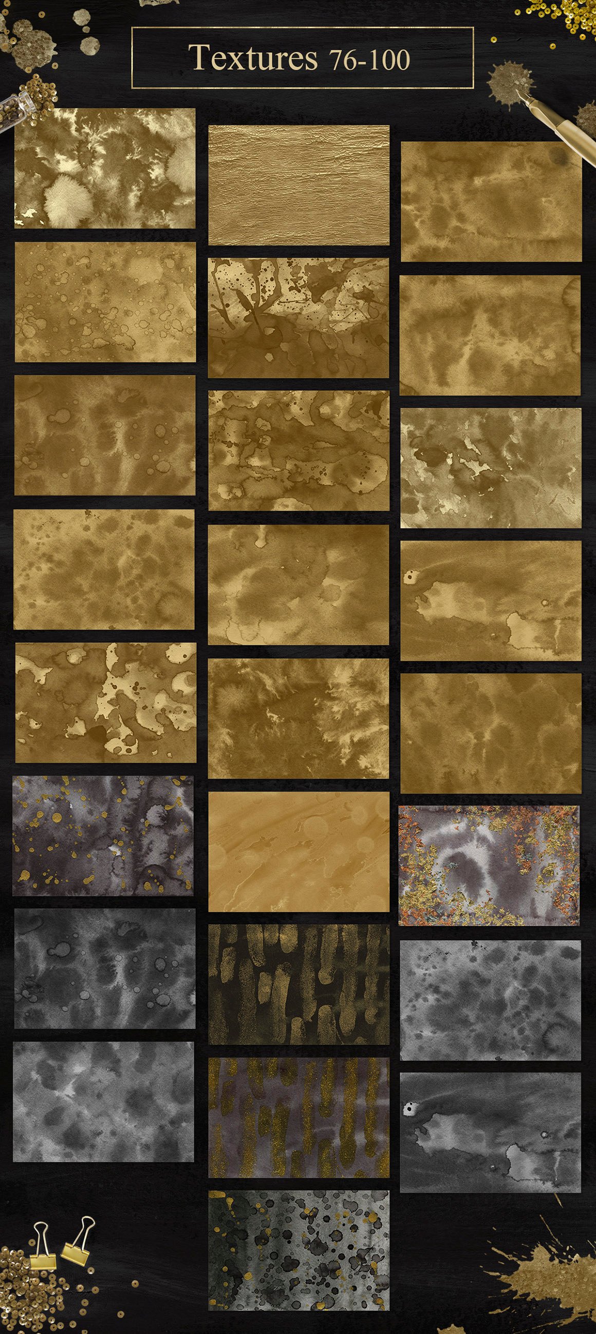 Marbling Texture Gold Ink Texture Design Graphic by Ju Design